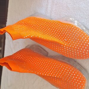 Men sequin covered shoes